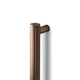Deurgreep dubbel MOON BIG BA528-1056 L1096 aluminium geborsteld brons